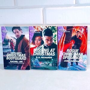 HARLEQUIN INTRIGUE NOVELS BUNDLE IF THREE (CHRISTMAS THEME)